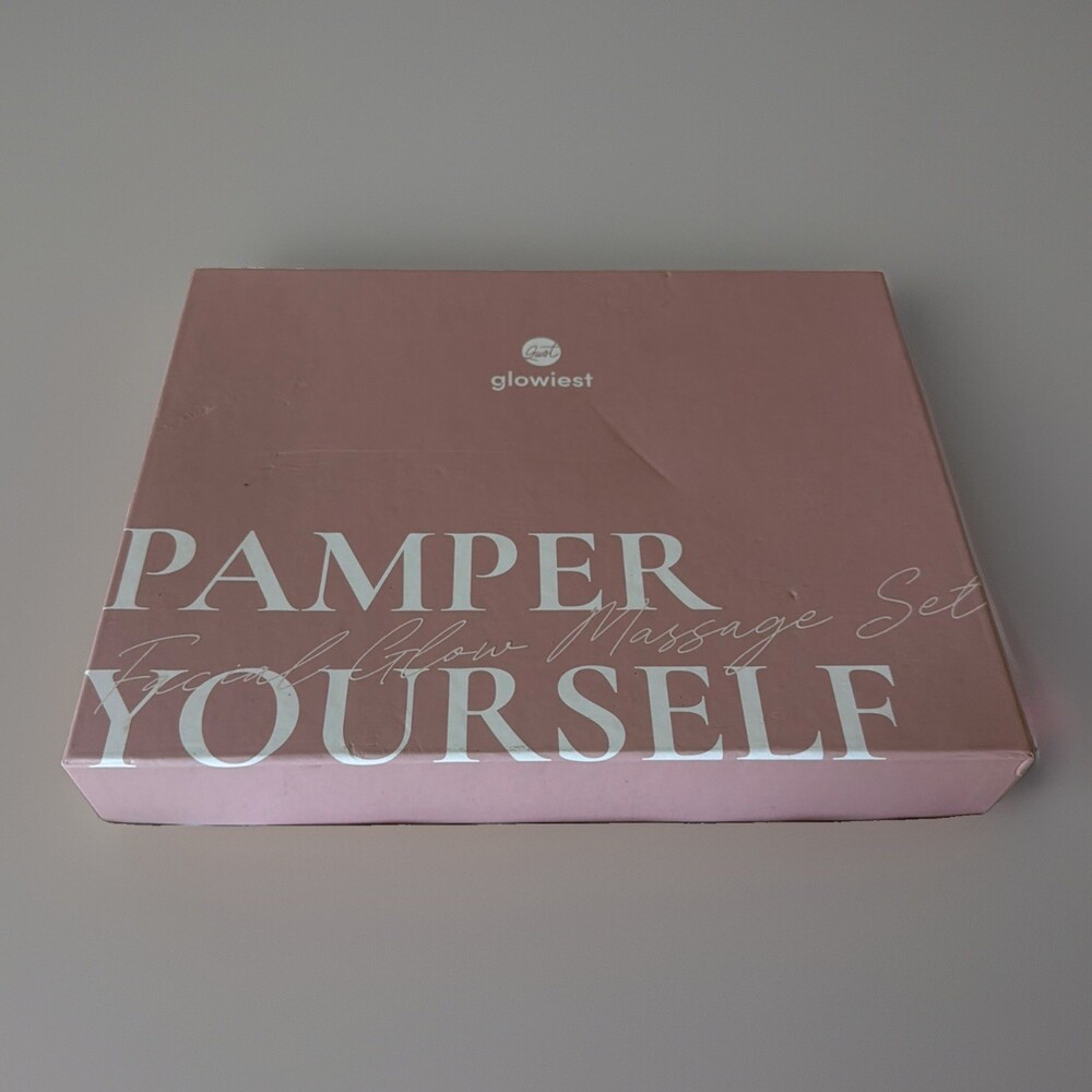 Glowiest Pamper Yourself Facial Massage Gift Set Rose Quartz Eye Mask Gua Sha